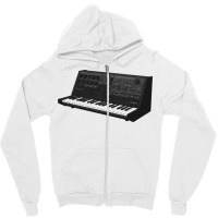 Analog Synthesizer Cool Retro Synth Vintage Zipper Hoodie | Artistshot