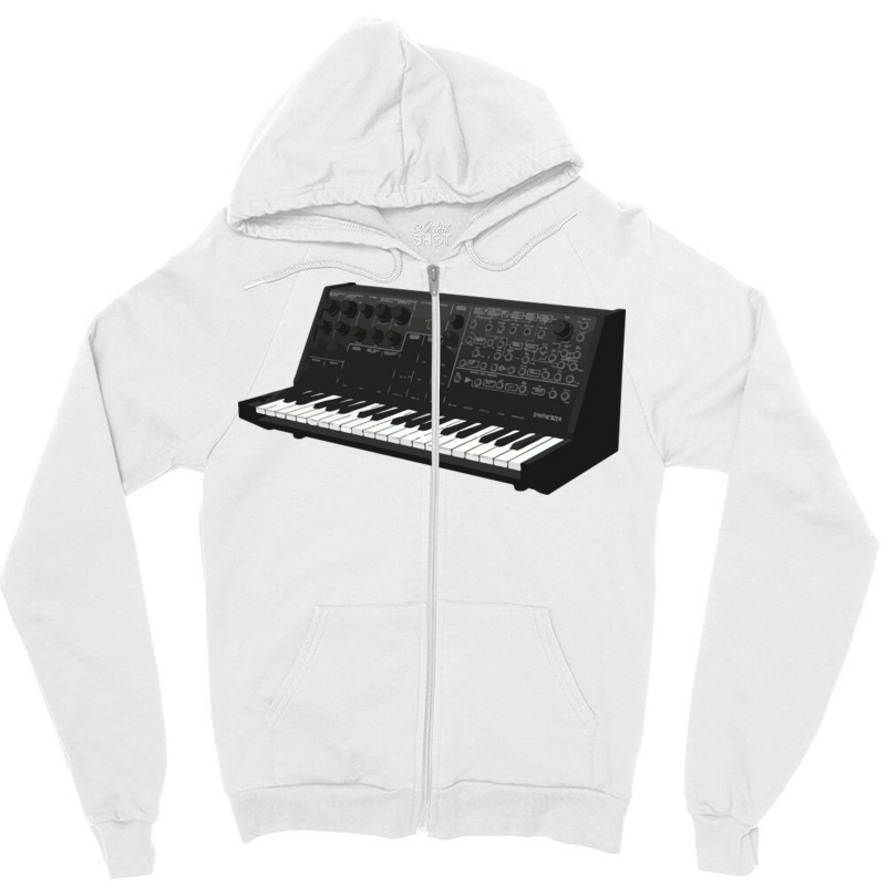 Analog Synthesizer Cool Retro Synth Vintage Zipper Hoodie | Artistshot