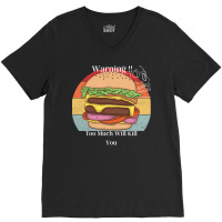 Burger Fat Food V-neck Tee | Artistshot