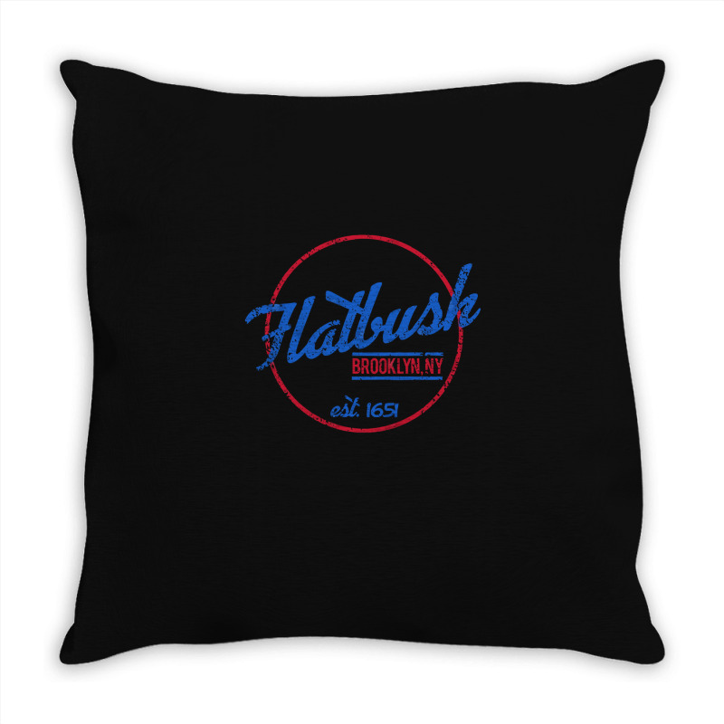 Flatbush Brooklyn Throw Pillow | Artistshot