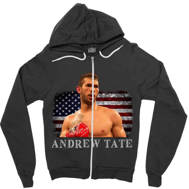 Andrew Tate A Andrew Tate Zipper Hoodie by ALLENSTEPHENS | Artistshot