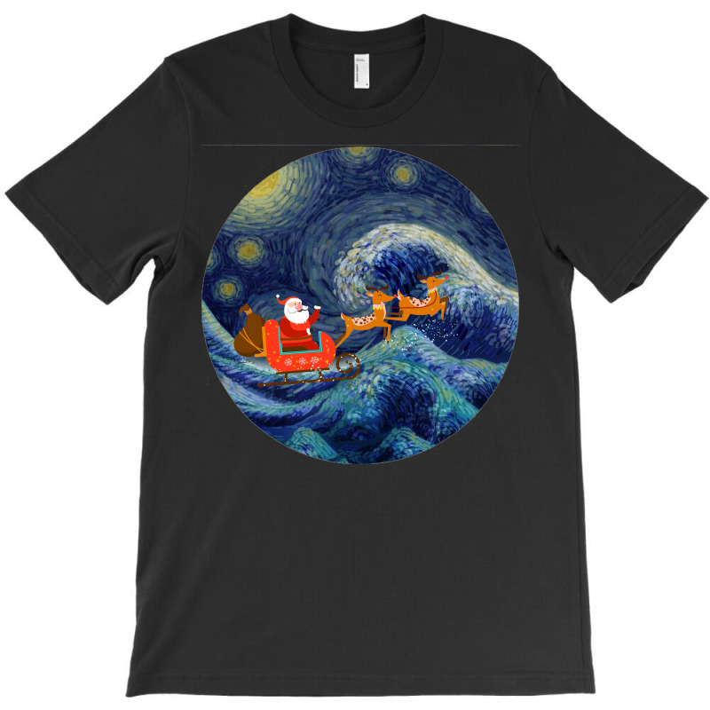 Starry Santa Night T-shirt | Artistshot