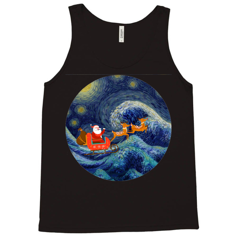 Starry Santa Night Tank Top | Artistshot