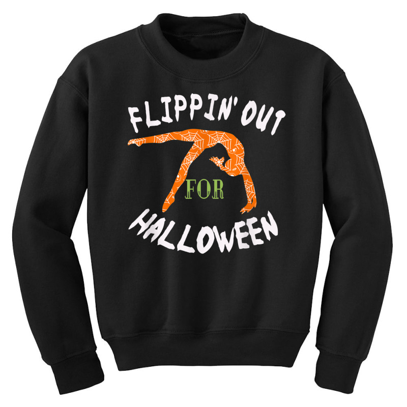 Girls Flipping Out For Halloween Gymnastics Gift Tshirt Youth Sweatshirt | Artistshot