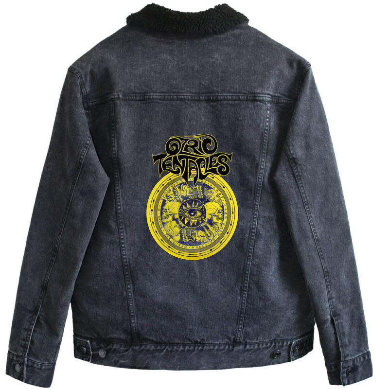 Eternal Wheel Unisex Sherpa-Lined Denim Jacket by RandyNuckoles | Artistshot