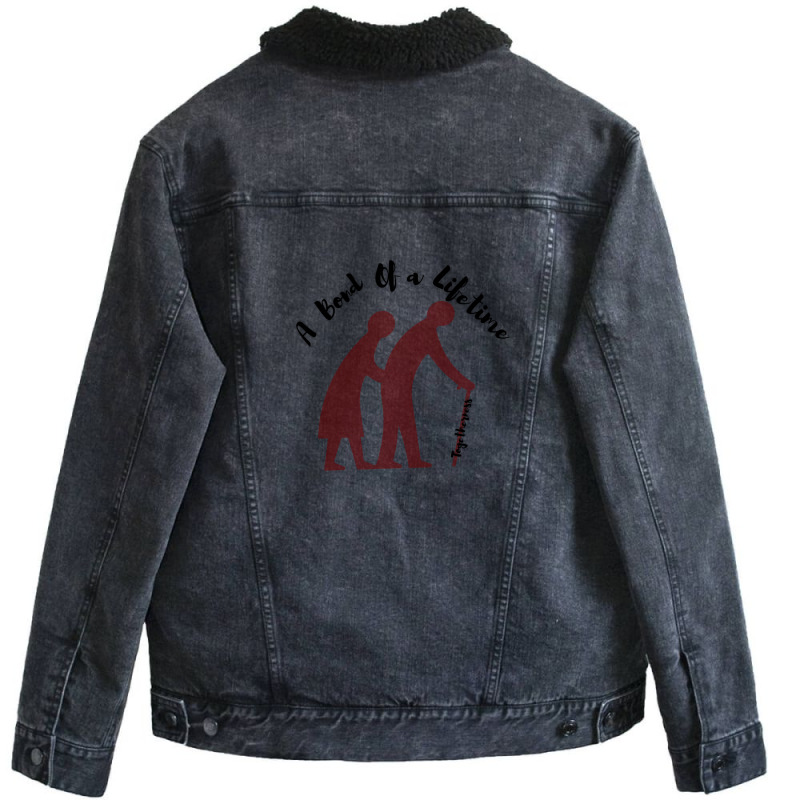 Family - A Bond Of A Lifetime Unisex Sherpa-Lined Denim Jacket by MaryWright | Artistshot