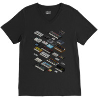 Synthesizer Fan Collection V-neck Tee | Artistshot