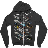 Synthesizer Fan Collection Zipper Hoodie | Artistshot