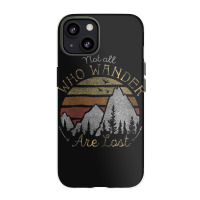 Not All Who Wander Are Lost Gradient Mountain Gold Iphone 13 Case | Artistshot