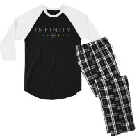 Infinity - White Clean Men's 3/4 Sleeve Pajama Set | Artistshot