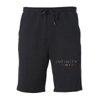 Infinity - White Clean Fleece Short | Artistshot