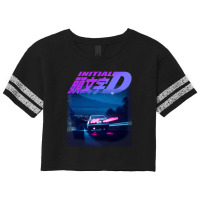 Initial D Neon Ae86 Scorecard Crop Tee | Artistshot