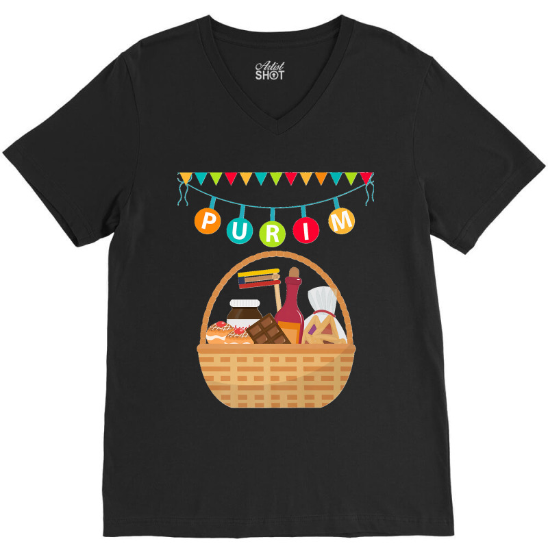 Happy Purim Star Of David Jewish Costume Premium V-neck Tee | Artistshot