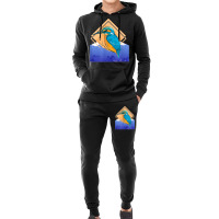 King Fisher Set Over Mountain In Spring Hoodie & Jogger Set | Artistshot