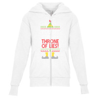 You Sit On A Throne Of Lies Funny Christmas Fake Santa Youth Zipper Hoodie | Artistshot