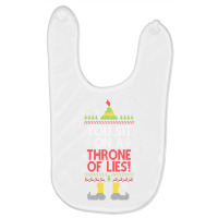 You Sit On A Throne Of Lies Funny Christmas Fake Santa Baby Bibs | Artistshot