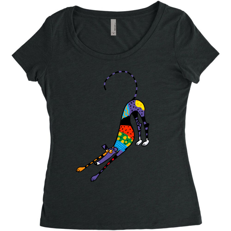 Kaleidoscope Bowdown Women's Triblend Scoop T-shirt by JeremyMychalHoffman | Artistshot