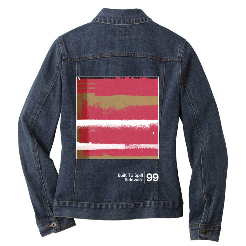 Built To Spill Sidewalk Original Minimal Graphic Artwork Design Ladies Denim Jacket by LanaErica | Artistshot