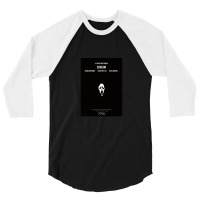 Scream Minimalist Movie Poster 3/4 Sleeve Shirt | Artistshot