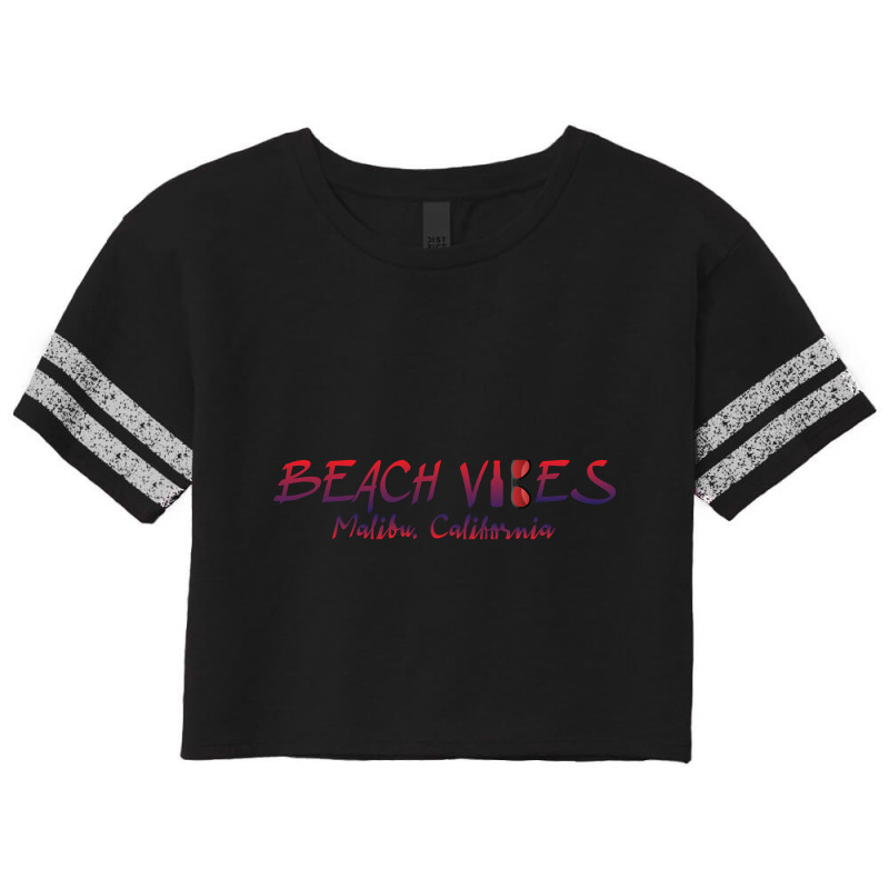 Malibu California Scorecard Crop Tee by greggjvandervor | Artistshot