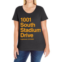 Los Angeles Football Stadium Ladies Curvy T-shirt | Artistshot