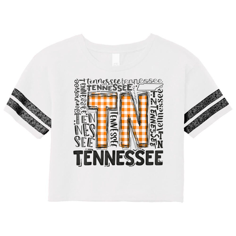 Tennessee State Flag Orange Plaid Tn Scorecard Crop Tee by JaronKennedy | Artistshot