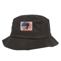 Lacrosse 4th Of July Gift American Flag Usa Ball Stick Premium Bucket Hat | Artistshot