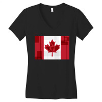 O Canada Flag Women's V-neck T-shirt | Artistshot