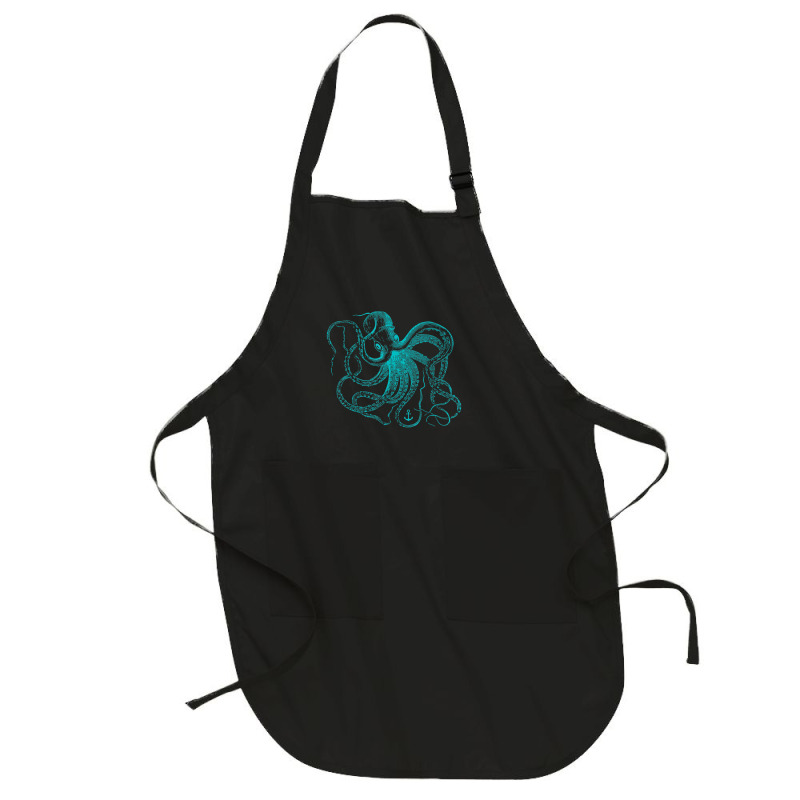 Octopus Cool Vintage Marine Biologist Ocean Sea Life 2 Full-length Apron | Artistshot