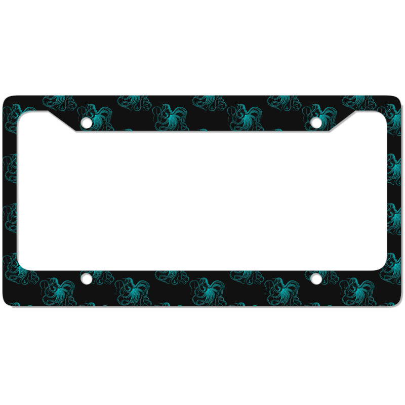 Octopus Cool Vintage Marine Biologist Ocean Sea Life 2 License Plate Frame | Artistshot