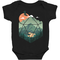 D20 Ar, Dungeons Lover Fantasy Gaming Baby Bodysuit | Artistshot