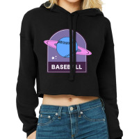 Baseball Planet Cropped Hoodie | Artistshot