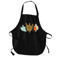 Boo-jee Leopard Funny Halloween Ghost Medium-length Apron | Artistshot