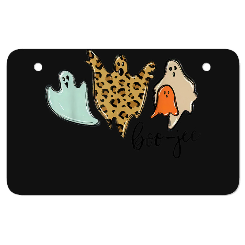 Boo-jee Leopard Funny Halloween Ghost Atv License Plate | Artistshot