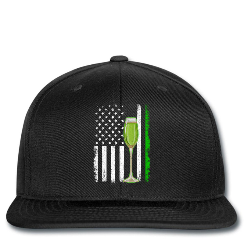 Vintage American Flag Wine St. Patricks Day Printed hat by fenderbendable | Artistshot