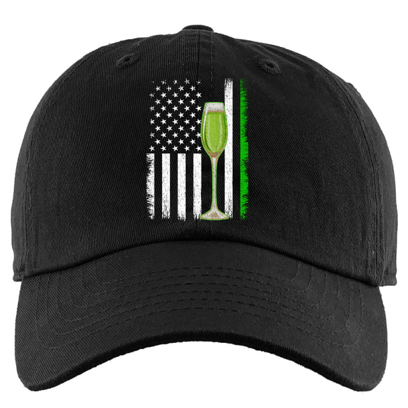 Vintage American Flag Wine St. Patricks Day Kids Cap by fenderbendable | Artistshot