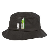 Vintage American Flag Wine St. Patricks Day Bucket Hat | Artistshot