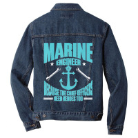 Maritime Engineering Marine Engineering Marine Engineer Men Denim Jacket | Artistshot