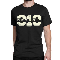 Detroit Michigan 313 Area Code Classic T-shirt | Artistshot