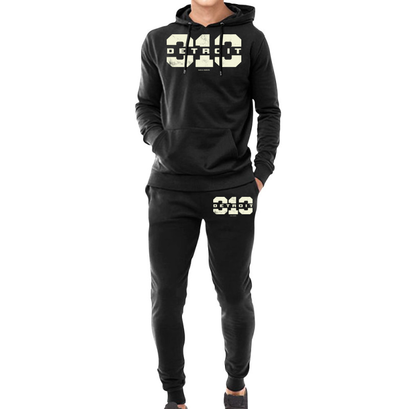 Detroit Michigan 313 Area Code Hoodie & Jogger set by OrvilleBudiao | Artistshot