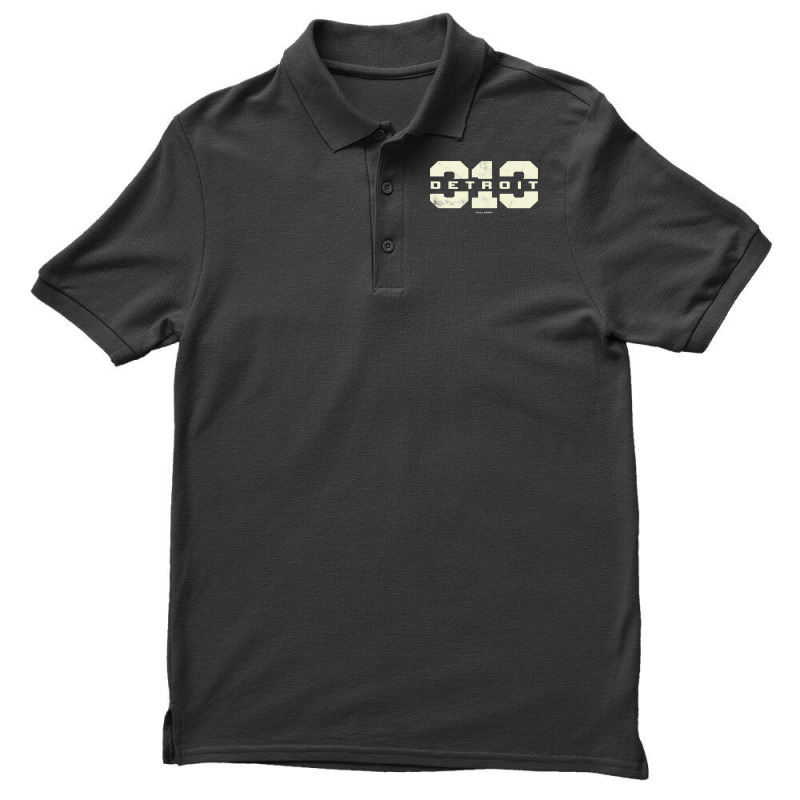 Detroit Michigan 313 Area Code Men's Polo Shirt by OrvilleBudiao | Artistshot