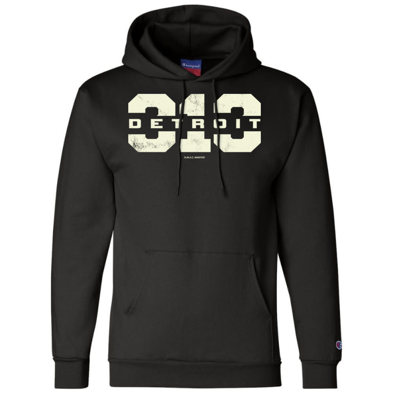 Detroit Michigan 313 Area Code Champion Hoodie by OrvilleBudiao | Artistshot