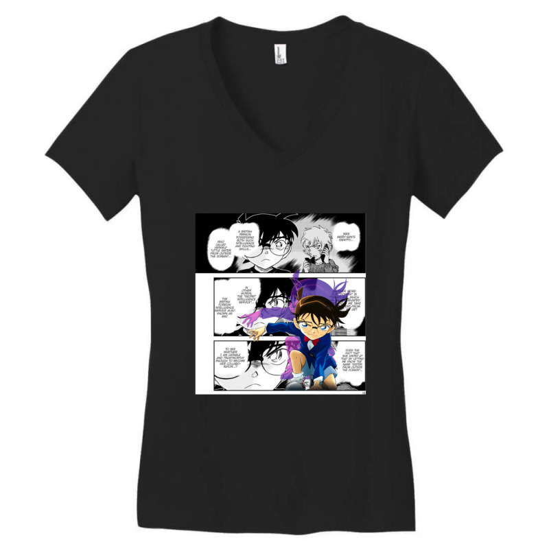 Detective Conan Manga 3 Women's V-Neck T-Shirt by EricArthurMalgren | Artistshot