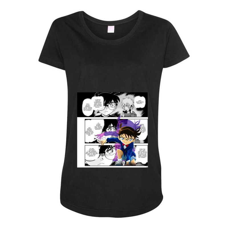 Detective Conan Manga 3 Maternity Scoop Neck T-shirt by EricArthurMalgren | Artistshot