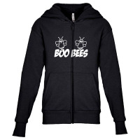 Boo Bees Halloween Youth Zipper Hoodie | Artistshot