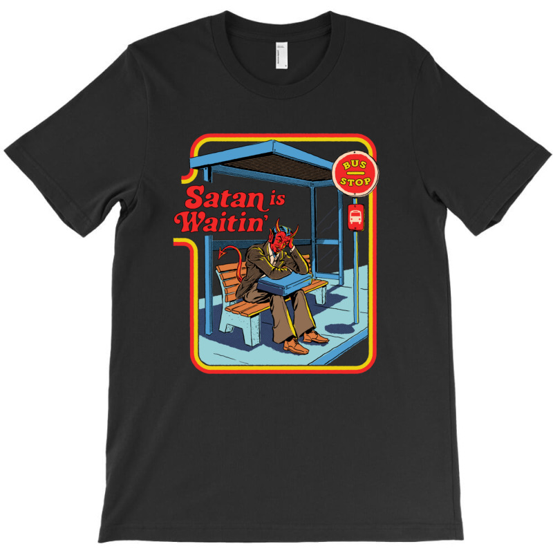 Satan Is Waitin' T-shirt | Artistshot