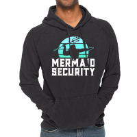 Mermaid Security Mens Boys Swimmer Dad Merdad Trident Vintage Hoodie | Artistshot