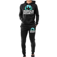 Mermaid Security Mens Boys Swimmer Dad Merdad Trident Hoodie & Jogger Set | Artistshot