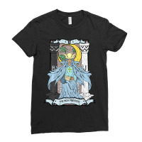 Tarot Card The High Priestess Ii Occult Vintage Color Ladies Fitted T-shirt | Artistshot