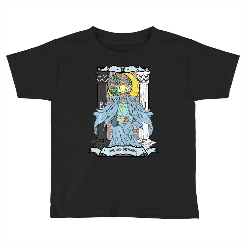 Tarot Card The High Priestess Ii Occult Vintage Color Toddler T-shirt by bummercaught | Artistshot